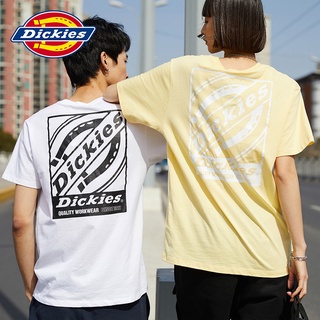 [S-5XL] เสื้อยืดแขนสั้น ผ้าฝ้าย พิมพ์ลายโลโก้ Dickies แฟชั่นฤดูใบไม้ผลิ และฤดูร้อน สําหรับผู้ชาย 007334