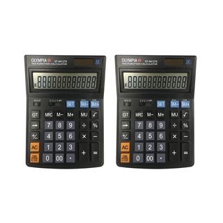 โอลิมเปีย เครื่องคิดเลข รุ่น DT4412TX แพ็คคู่101344OYMPIA Calculator #Dt4412Tx Olympia Calculator Model DT4412TX Twin Pa