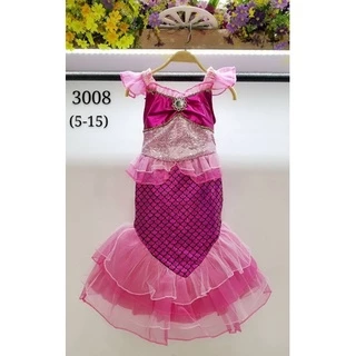 พร้อมส่ง 3008 ชุดนางเงือก เด็ก ชุดเงือก ชุดเดรสหางปลา ชุดหางปลา ใส่เดินได้ Mermaid dress