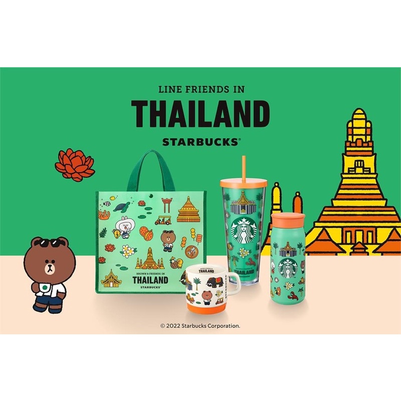 Cups, Mugs & Glasses 890 บาท [New!] Starbucks x Line Friends Thailand แก้วสตาบัค แก้วไลน์ Home & Living