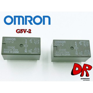 (1 ชิ้น) G5V-2-12VDC G5V-2-24VDC signal relay ยี่ห้อ OMRON 8 แท้ Original รีเลย์ สัญญาณ 12v 24v