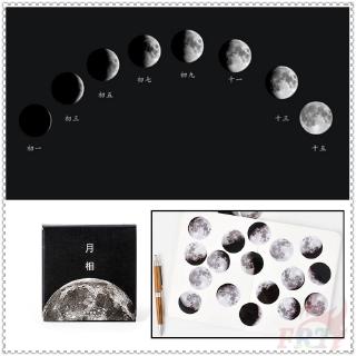 ❉Moon - Series 01 สติ๊กเกอร์ลายดวงจันทร์ Diy สําหรับตกแต่งสมุดไดอารี่ 45 ชิ้น / กล่องสติ๊กเกอร์