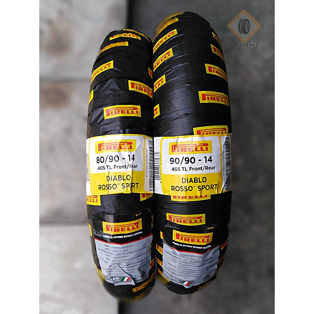 Pirelli Diablo Rosso Sport ขอบ 14 ขนาด 80/90-14 , 90/90-14