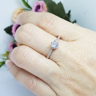 Memorine Jewelry แหวนเงินแท้ 925 ฝังเพชรสวิส(CZ) : ONLR398