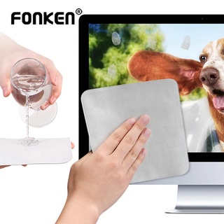 Fonken ผ้าขัดเงา สําหรับ iP 13 12Pro Pad Mini Mac/book Air Screen Camera Polish Cleaning Wipe Cloth