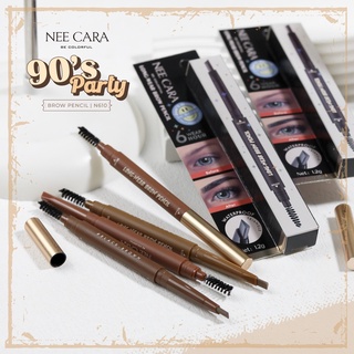 NEECARA 90S PARTY LONG-WEAR BROW PENCIL N610 นีคาร่า 90S ปาร์ตี้ ลอง แวร์ บราว เพนซิล คิ้วสวยแลดูธรรมชาติ