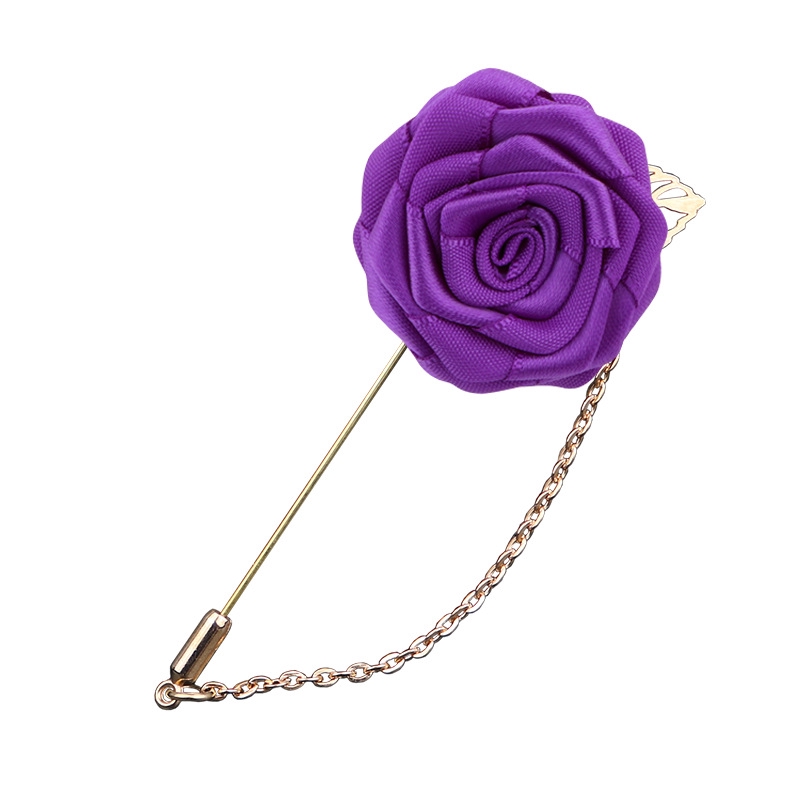 เครื่องประดับบูติกโซ่ทองใส่ใบยาวเข็มกลัดระดับไฮเอนด์ผู้ชาย บูคอนนี่ร์ คู่กุหลาบสูทอุปกรณ์เสริม - รูปที่ 5