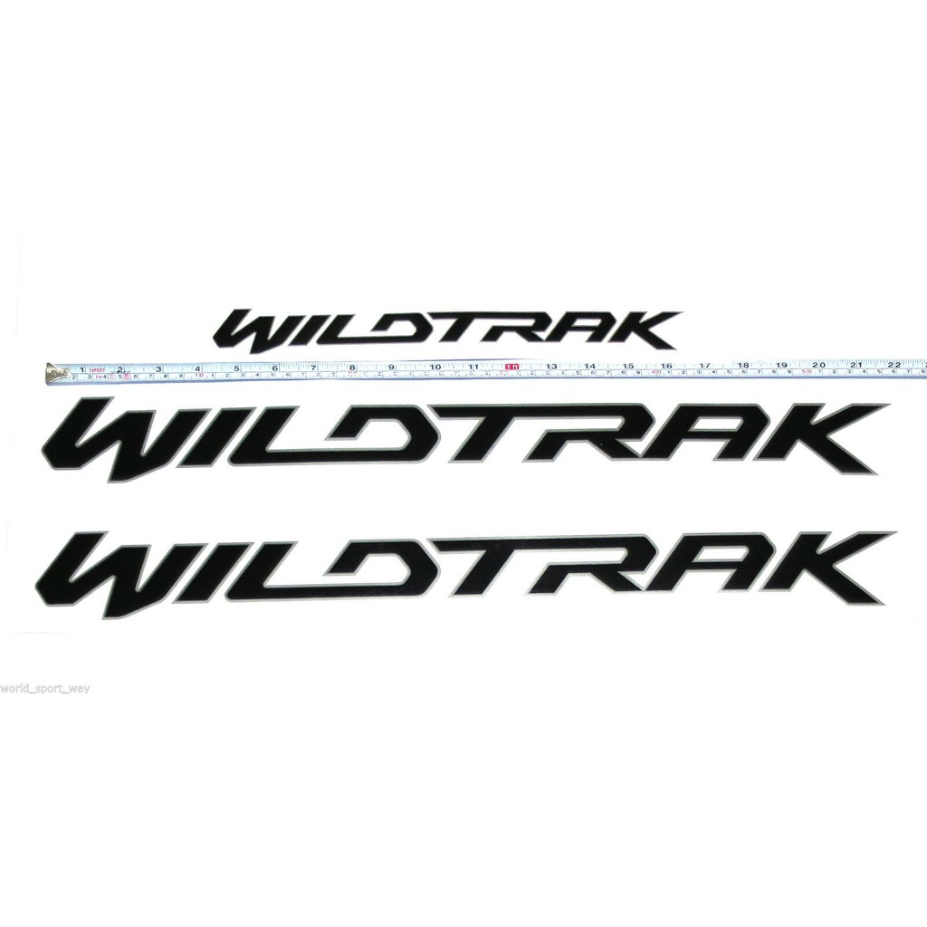 (1ชุด) ตามภาพ สติ๊กเกอร์ WILDTRAK สีดำ ติดข้าง และท้ายรถ ฟอร์ด เรนเจอร์ ทุกรุ่น FORD RANGER PX T6 2012-2022