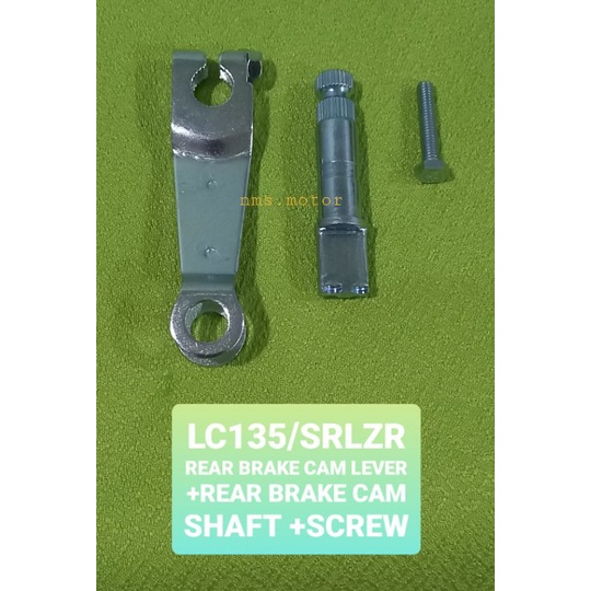 YAMAHA LC135/RXZ/SRLZ/SRLZR/SRL115/SRL115FI REAR BRAKE CAM SHAFT/REAR BRAKE CAM LEVER+SCREW