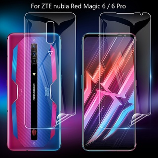 ฟิล์มไฮโดรเจลบางเฉียบสําหรับ Zte Nubia Red Magic 6 / 6 Pro 5G 6.8 "ฟิล์มกระจกนิรภัยเต็มหน้าจอ