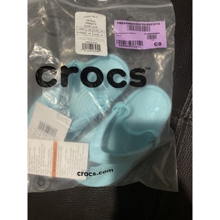 New Crocs รองเท้าแตะของเด็ก สี Ice Blue เบอร์ 08