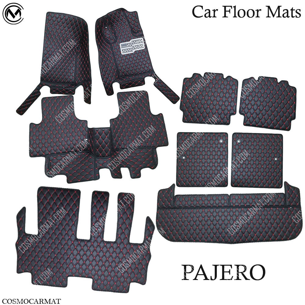 พรมรถปาเจโร่ ตัวใหม่  ปี15-20 พรมปูพื้นรถยนต์ Mitsubishi – PAJERO ปี2015-2020 เข้ารูปตรงรุ่น สวยงาม หรูหรา ราคา ถูกที่สุด ดีลบีเคเค