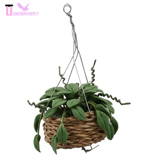 1/12 Scale Dollhouse Miniature Hanging Plant Garden Accessory