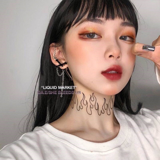 Sale ต่างหูโซ่ไม้กางเขน Cross Gothic Earring พร้อมส่ง