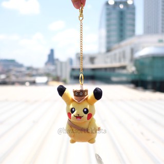 พวงกุญแจ Pikachu ปิกาจู สวมหมวก 4.5นิ้ว Pokenmon โปเกม่อน โปเกมอน