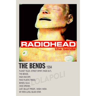 โปสเตอร์ปกอัลบั้ม The Bends - Radiohead