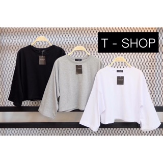 เสื้อครอป T shop 2ตัว ลดเพิ่ม 20