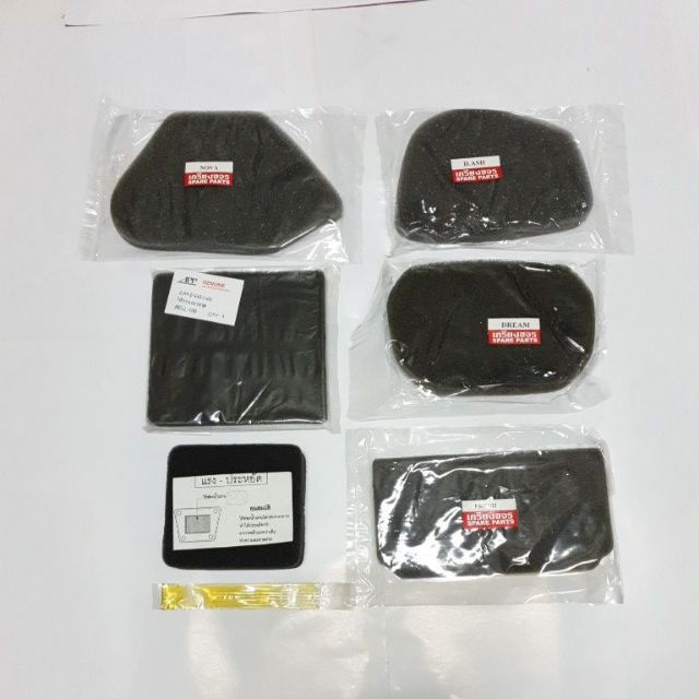 ไส้กรองอากาศ แบบฟองน้ำ ไส้กรองดรีม/โนวา/เบล100/SMASH/DASH/FRESH