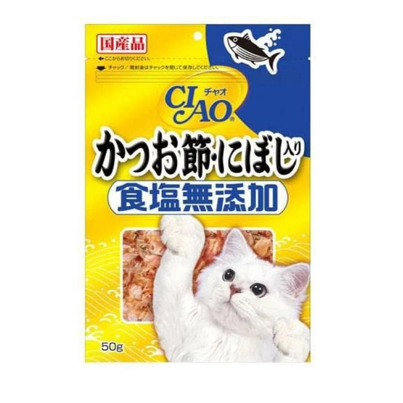 ปลาสไลด์ Low Salt จาก Inaba CIAO  ( สีน้ำเงิน ) 50g