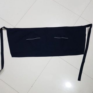 ผ้ากันเปื้อนครึ่งตัวผ้าหนาอย่างดีสีน้ำเงินเข้ม
