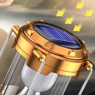 โคมไฟตะเกียง ตะเกียงโซล่า ไฟฉาย Rechargeable ตะเกียงไฟฉาย พลังงานแสงอาทิตย์ไฟฉาย ชาร์จ และโซล่าเซล์ lululight