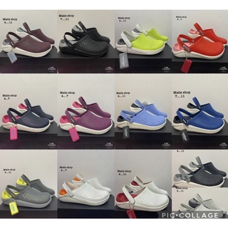 Crocs LiteRide Clog หิ้วนอก ถูกกว่าshop Crocs Literide Clog Original 100% Unisex Basic Crocs shoes#1