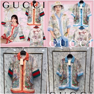 เสื้อเชิ้ตแขนสั้น Gucci Tiger Bowling Shirt