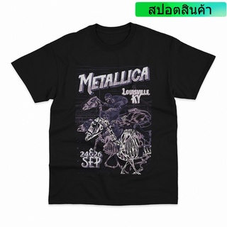 เสื้อยืด พิมพ์ลาย Metallica 3 Band Music Louisville