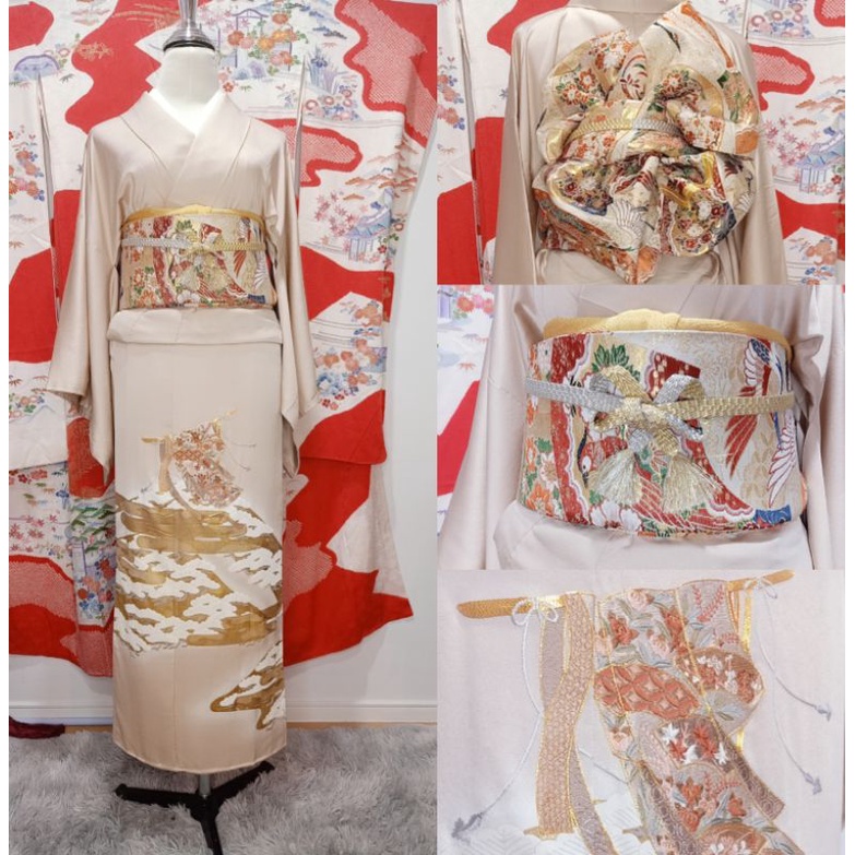พร้อมส่ง Set Kimono กิโมโนของแท้มือสอง จากญี่ปุ่น
