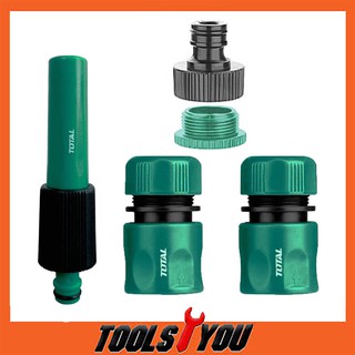 ข้อต่อสายยางน้ำ Total รุ่น THHCS05122 ( 5 Piece Twist Nozzle Set