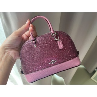 💚MICRO MINI SIERRA SATCHEL WITH STAR GLITTER COACH F22891