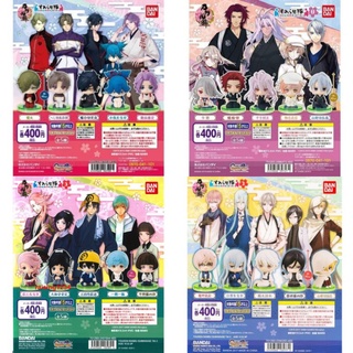 (แท้/มือ1,2) นั่งจ๋อง Bandai Touken Ranbu Suwarasetai 2,5,3,8 Gashapon Figure Mikazuki Munechika