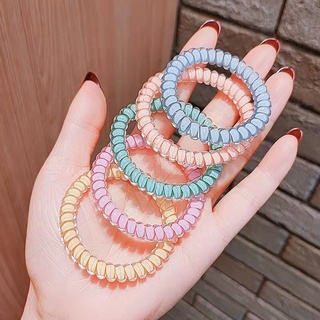 BEBAND ยางรัดผมเรซิ่น สีพาสเทล รัดแล้วผมไม่เป็นรอย ผมไม่หัก เหมาะกับผู้หญิงผมยาว เครื่องประดับ สําหรับผู้หญิง B