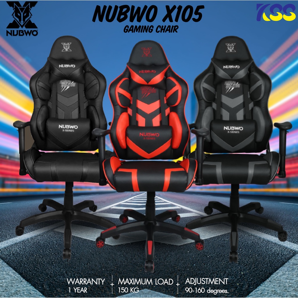 เก้าอี้เกมมิ่ง Nubwo X105 Professional Gaming Chair ของแท้รับประกัน