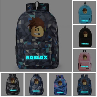 กระเป๋าเป้สะพายหลัง กระเป๋านักเรียน ผ้าแคนวาส ลาย Starry Roblox เรืองแสง สําหรับนักเรียน ท่องเที่ยวกลางแจ้ง