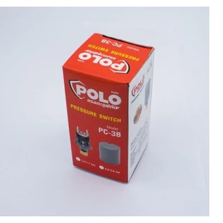 POLO สวิทช์แรงดัน POLO ทรงกระบอก สำหรับ ปั๊มน้ำ ( Pressure Switch ) รุ่น PC-3B แรงดัน 1.0-1.7 BAR และ 2.2-3.0 BAR