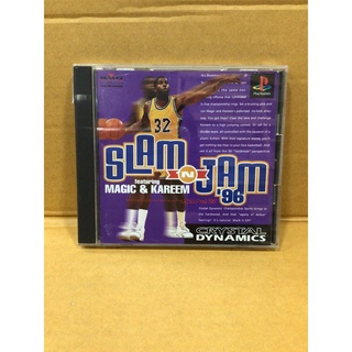 แผ่นแท้ [PS1] Slam n Jam 96 - Featuring Magic &amp; Kareem (Japan) (SLPS-00426) NBA