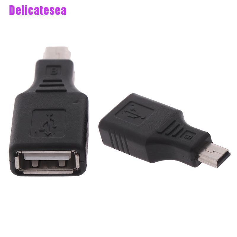 LIDU1 DC 5.5x2.1mm Male Plug To Micro USB Female Connector Adapter