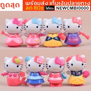 โมเดลคิตตี้ชุดเจ้าหญิง 8 ตัว พร้อมส่งในไทย เก็บเงินปลายทาง #kitty #คิตตี้ #hellokitty