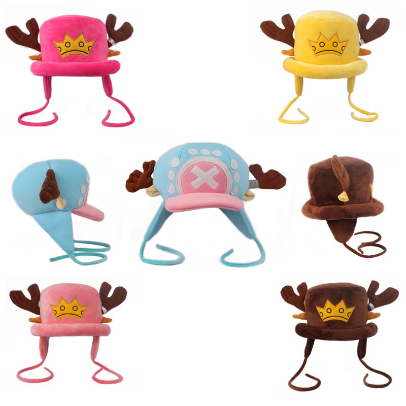 หมวกคอสเพลย์ การ์ตูนอนิเมะญี่ปุ่น One Piece Tony Chopper ผ้าฝ้าย ให้ความอบอุ่น เหมาะกับของขวัญฤดูหนาว สําหรับเด็ก
