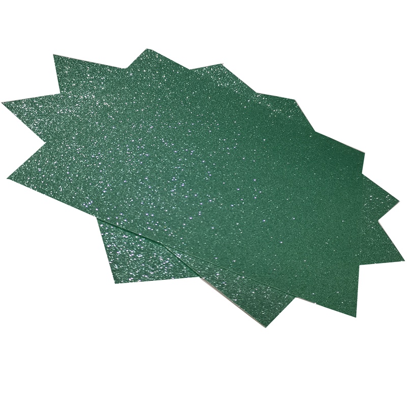 15 Sheets Mint Green Glitter Cardstock ,Glitter Paper Sized 12" x 12