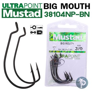 เบ็ด Mustad BIG MOUTH #38104NP-BN