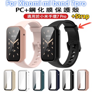 Pc เคสฝ้า + สายคล้อง สําหรับ Mi Band 7 Pro สายนาฬิกา เคสป้องกัน Mi Band 7Pro เคสป้องกัน กันตก และป้องกันรอยขีดข่วน ฟิล์มป้องกันการระเบิด