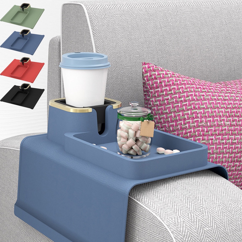 Universal Sofa Cup Holder Silicone Cup Holder Tray Storage Bag Mobile Phone Antislip Sofa Armrest Cu