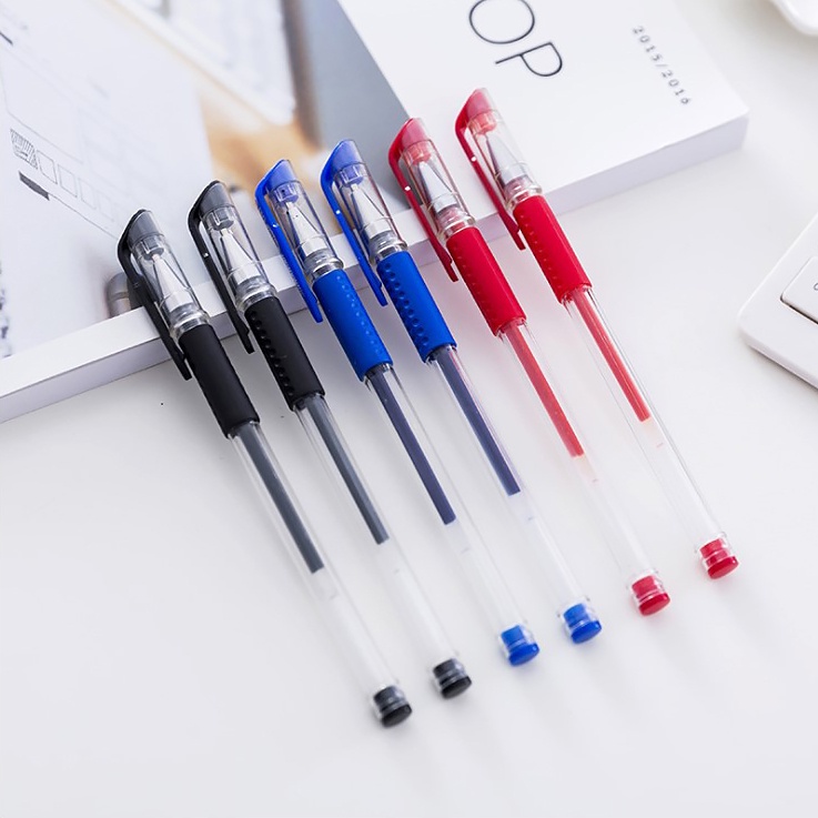 ปากกาหมึกเจล ปากกา มี 3 สีให้เลือก 0.5mm หัวเข็ม  📝