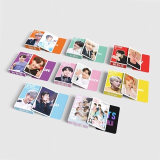 V, JIN, SUGA,JIMIN, JUNGKOOK, RM, J-HOPE โฟโต้การ์ดโลโม่การ์ดรูปภาพ 54 ชิ้น/กล่อง