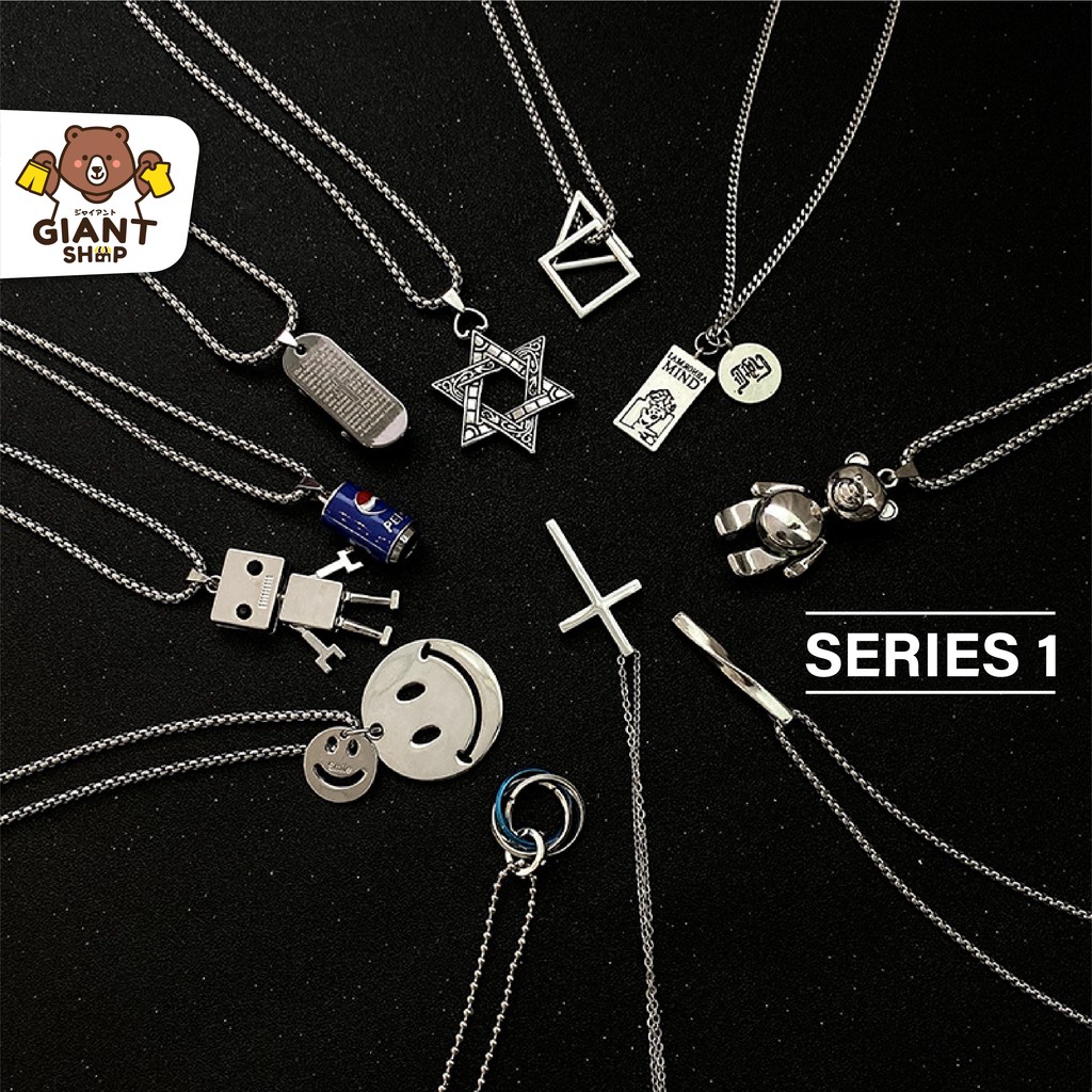 GIANTSHOP สร้อยคอฮิปฮอป จี้ผู้ชายอินเทรนด์ SERIES 1