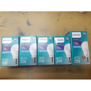 Philips ของแท้ หลอดไฟ LED รุ่น Essential ฟิลลิปส์ ราคาประหยัดแต่คุณภาพสูง มีหลายขนาดให้เลือก 3W 5W 7W 9W 13W