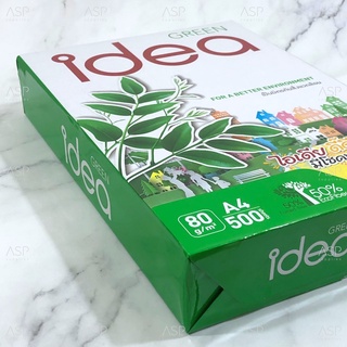 กระดาษถ่ายเอกสาร กระดาษถนอมสายตา A4 Idea Work Green Read หนา 80 แกรม 500 แผ่น ( 1 รีม)