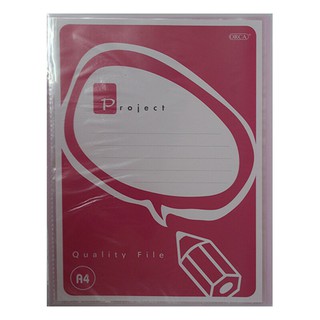 แฟ้มโชว์เอกสาร A4 สีชมพู ออร์ก้า NHA-110/Orca Nha-110 Pink Document File Display